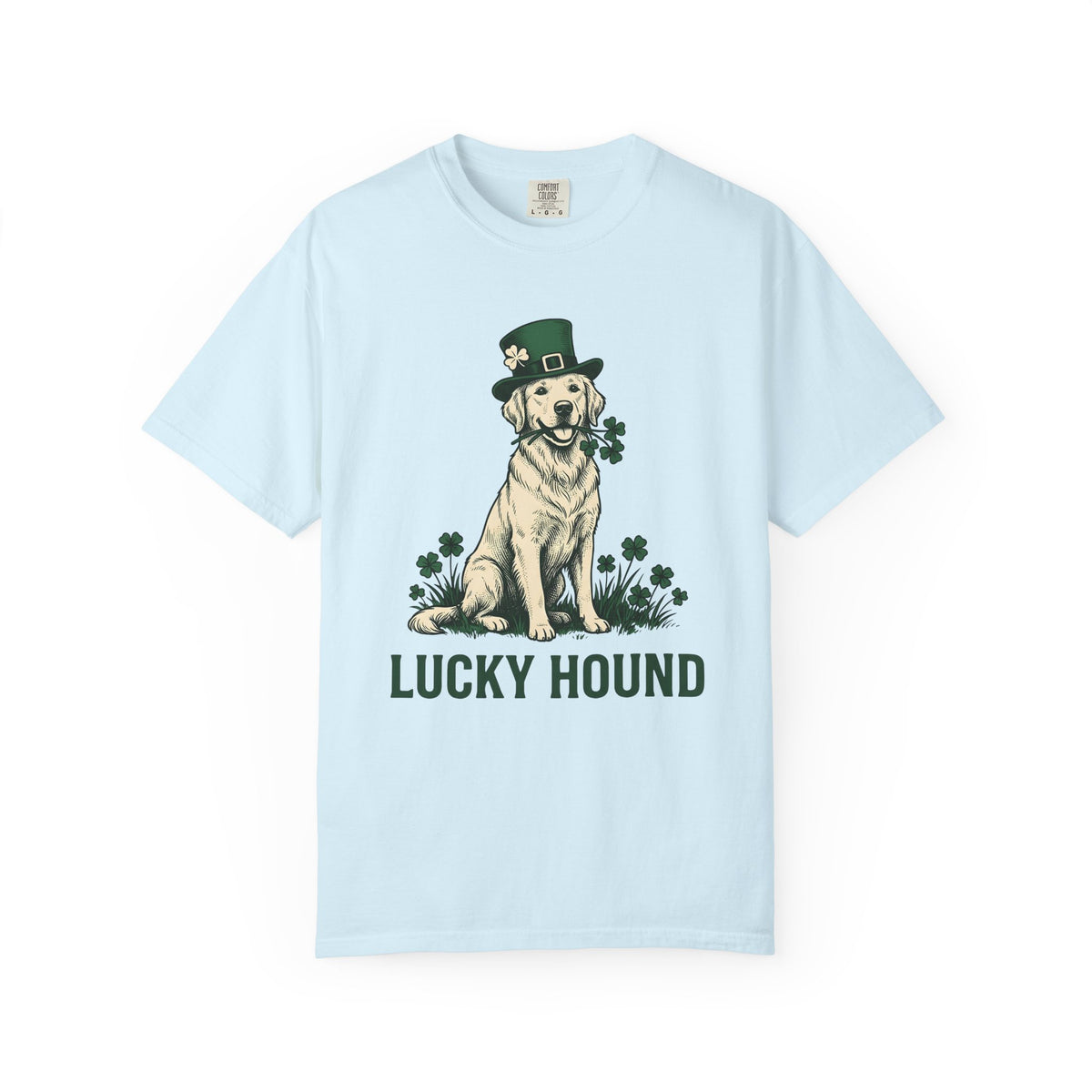 Golden Retriever Shamrock Vintage T-Shirt – St Patrick's Day Dog Lover, Unisex Graphic Tee