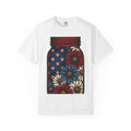 Jar Bouquet Shirt America Freedom Gift Women Old-Fashioned Tee Flower Arrangement T-Shirt Patriot Fan Vintage Tshirt Liberty Graphic Outline