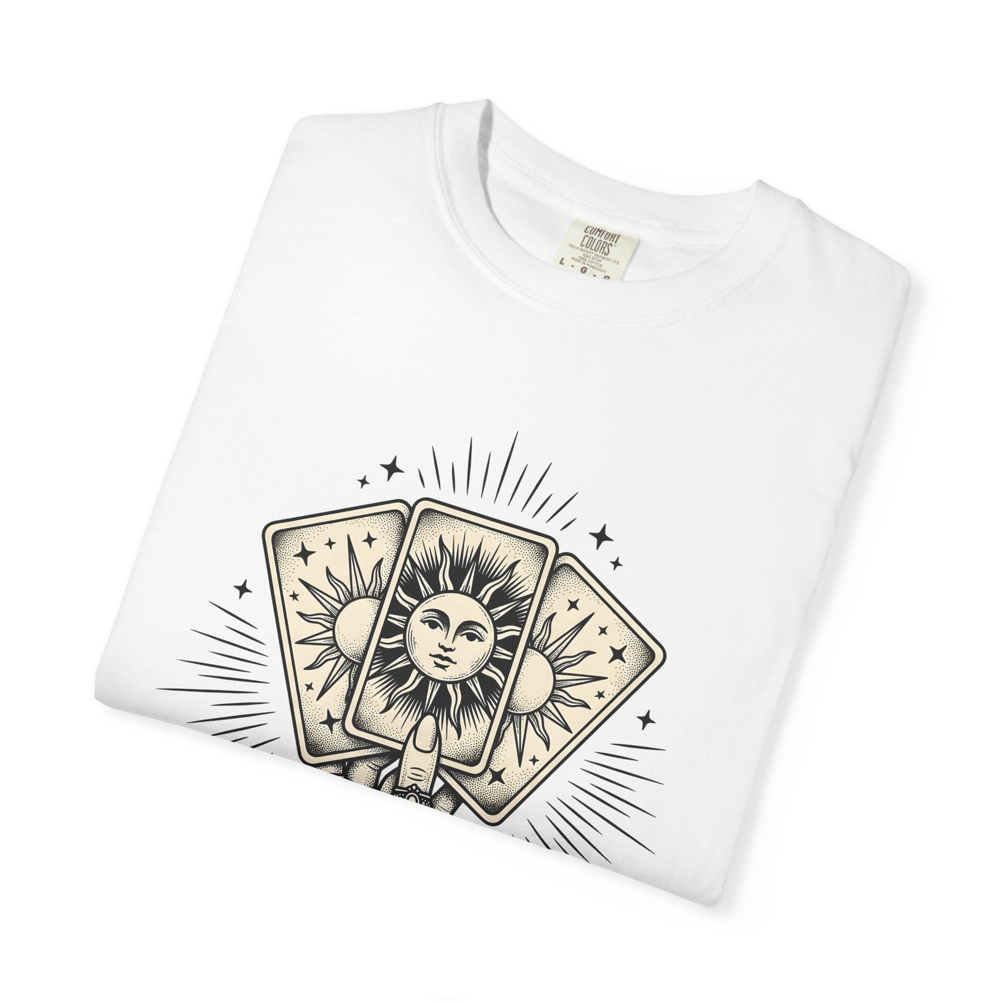 Tarot Cards Hand Shirt Boho Chic Spiritual Gift Women Vintage Tee Oracle Cards T-Shirt Bohemian Enthusiast Retro Tshirt Spiritual Graphic