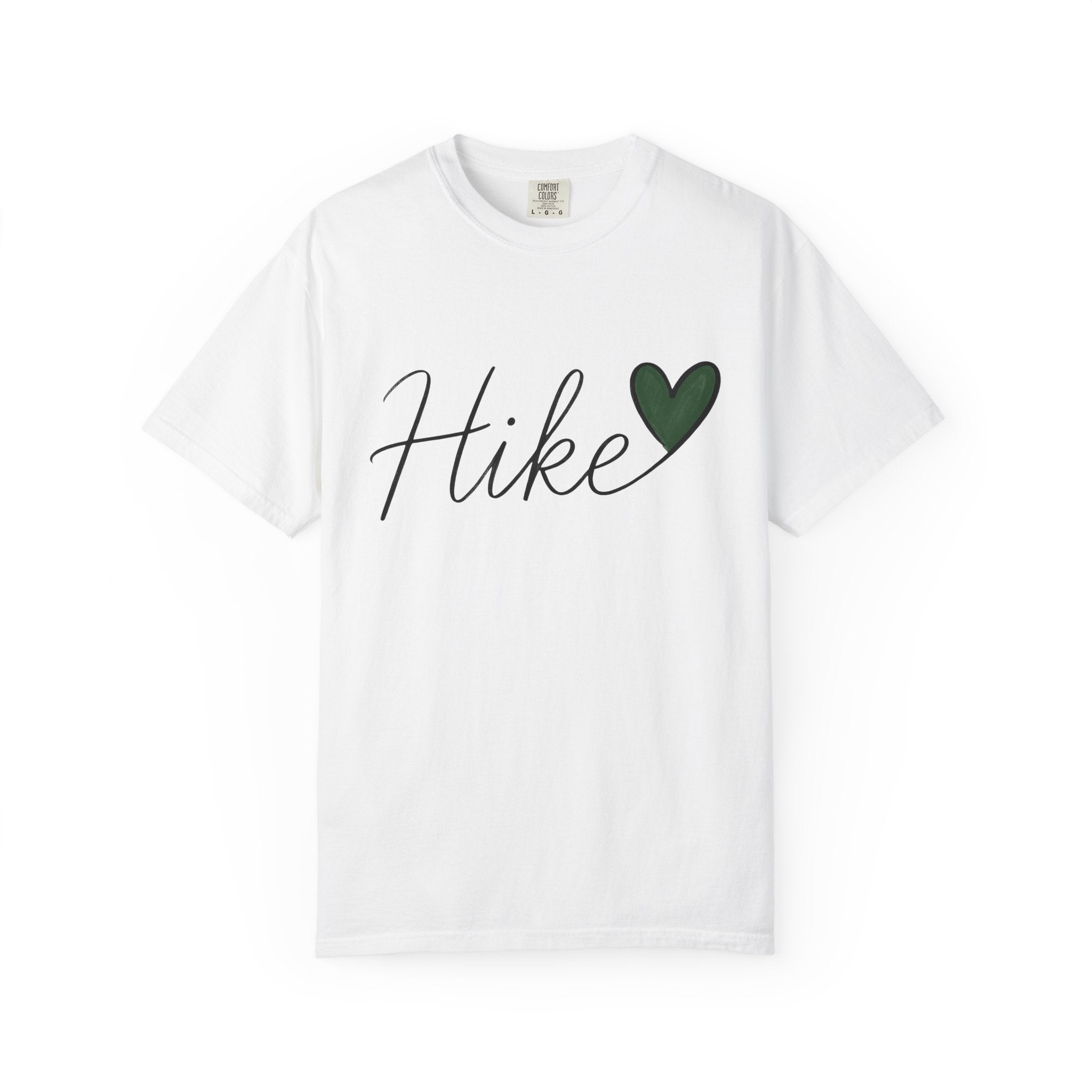 Love Lettering Shirt Hiking Camping Gift Women Simple Tee Calligraphy T-Shirt Trekker Enthusiast Minimalist Tshirt Camping Graphic Sleek