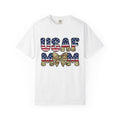Camo Hair Bow Shirt Military Mom Freedom Gift Women Thick Tee Hair Bow T-Shirt Military Wife Fan Bold Tshirt Liberty Graphic Old School