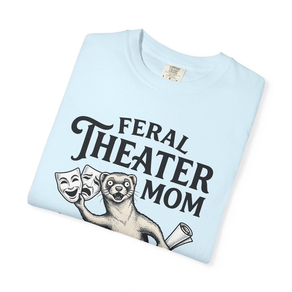 Ferret Theater Masks Shirt Moms Theater Gift Women Vintage Tee Mask T-Shirt Motherhood Enthusiast Retro Tshirt Stage Graphic Hand Drawn Rose