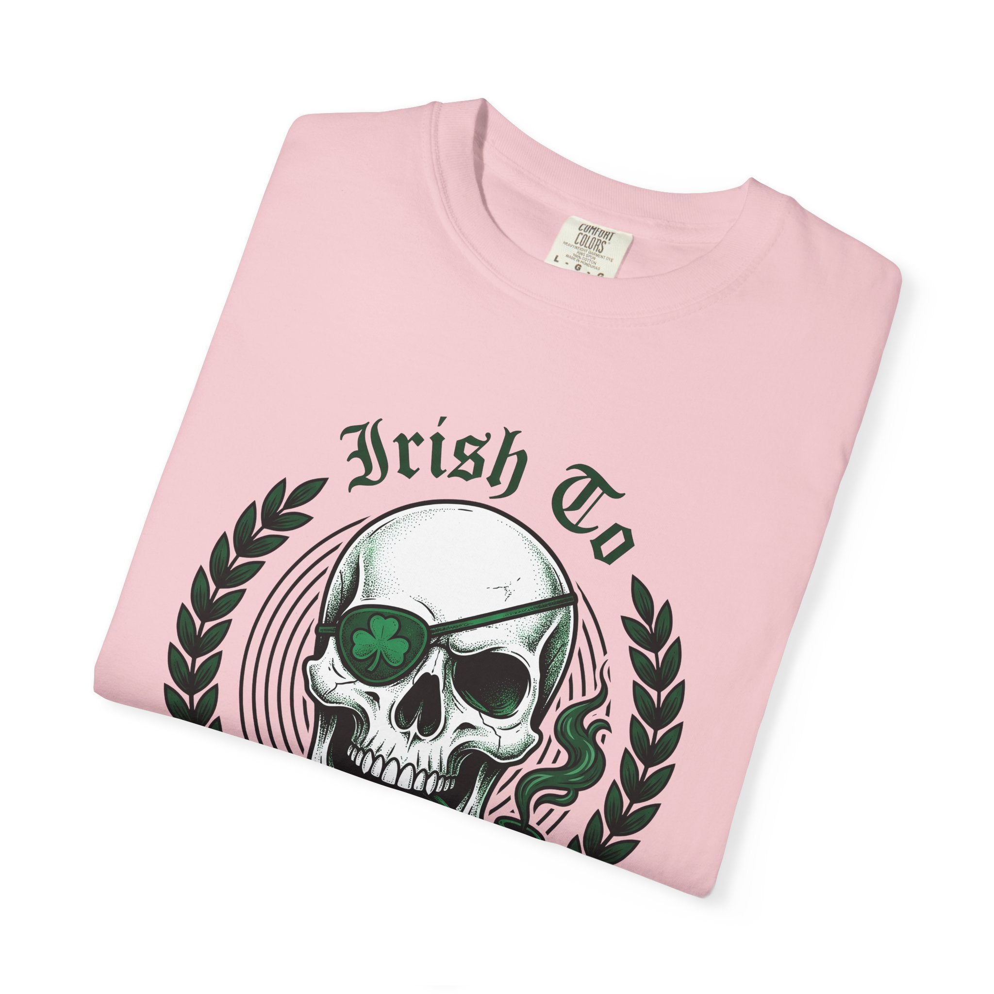 Skull Tobacco Shirt St Patrick's Day Skull Face Gift Women Traditional Tee Chewing Tobacco T-Shirt Shamrock Fan Vintage Tshirt Skull Graphic