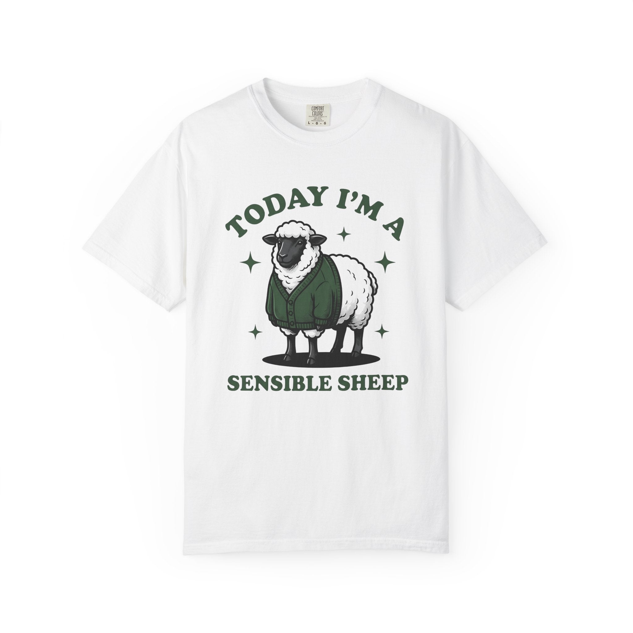 Sheep Sweater Shirt Funny Animal Gift Women Cartoon Tee Lamb T-Shirt Humor Fan Cartoony Tshirt Creature Graphic Vintage Stars Tshirt