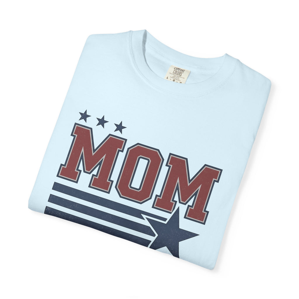 Stars Stripes Shirt Mom Fitness Gift Women Bold Tee American Flag T-Shirt Mother Enthusiast Patriotic Tshirt Fitness Graphic Vintage Star