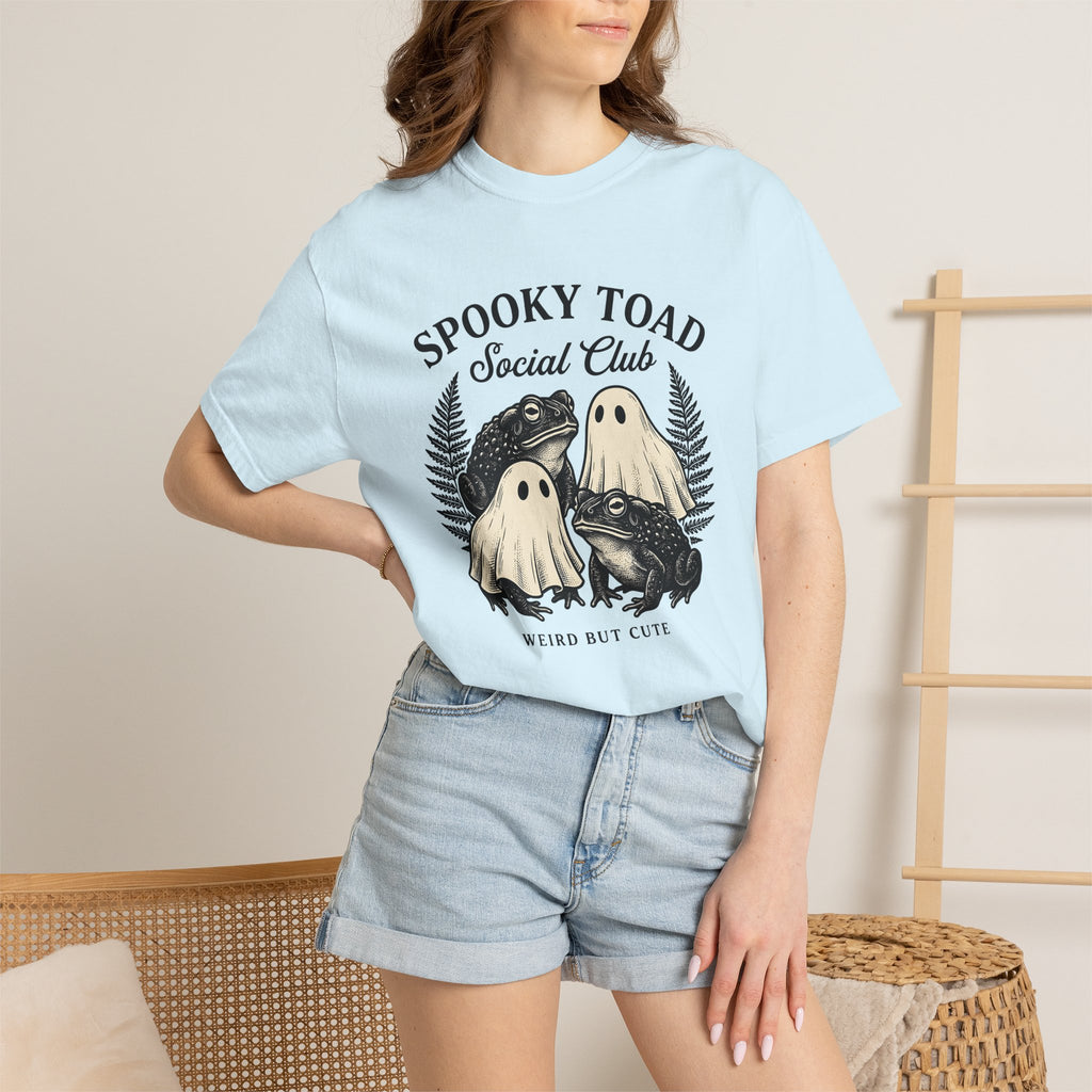 Ghost Toads Shirt Halloween Animals Gift Women Vintage Tee Toad T-Shirt Horror Fan Retro Tshirt Wildlife Graphic Hand Drawn Fern Tshirt