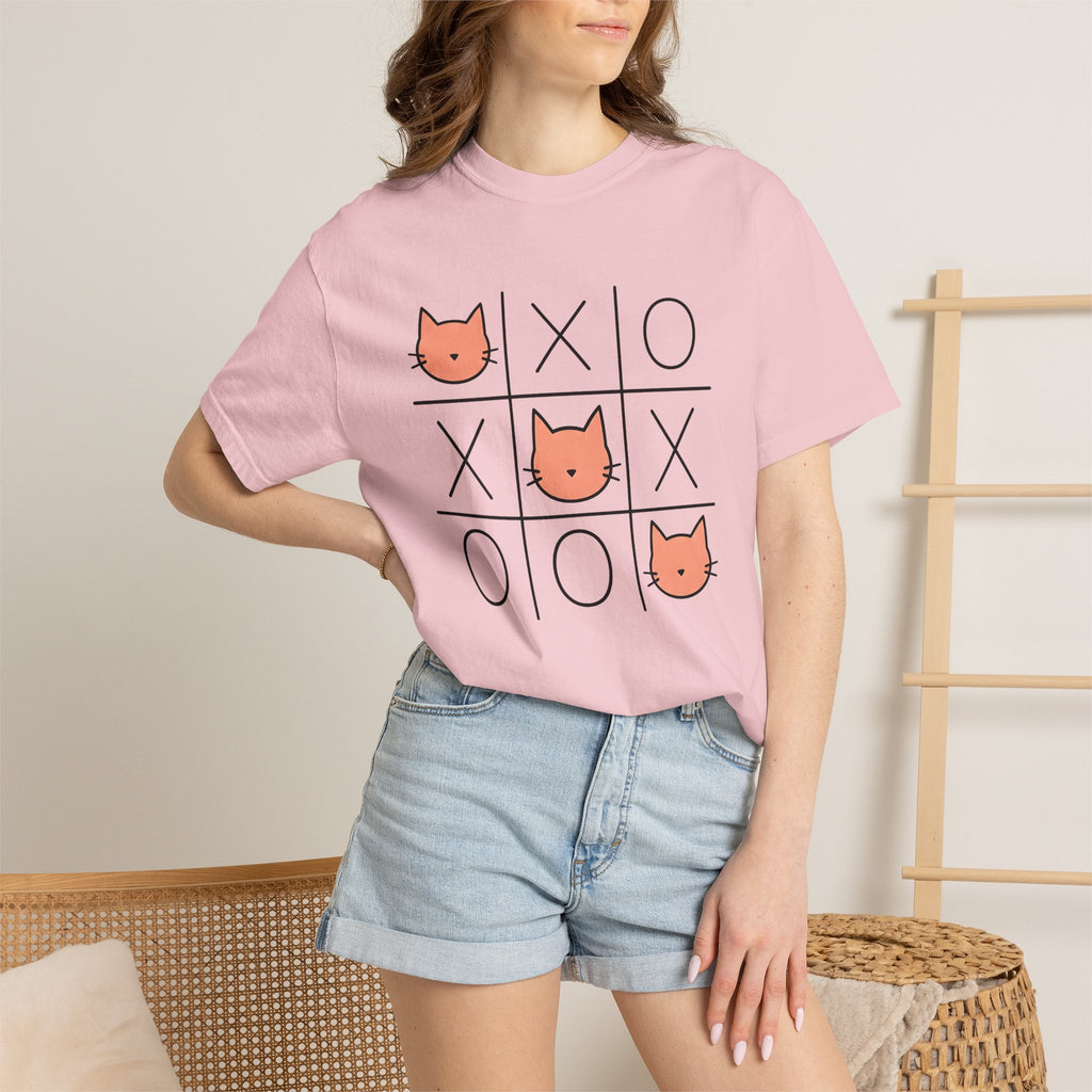 Feline Face Drawing Shirt St Valentines Day Wildlife Gift Women Clean Tee Cat T-Shirt Valentine Fan Simple Tshirt Animal Graphic Playful X O