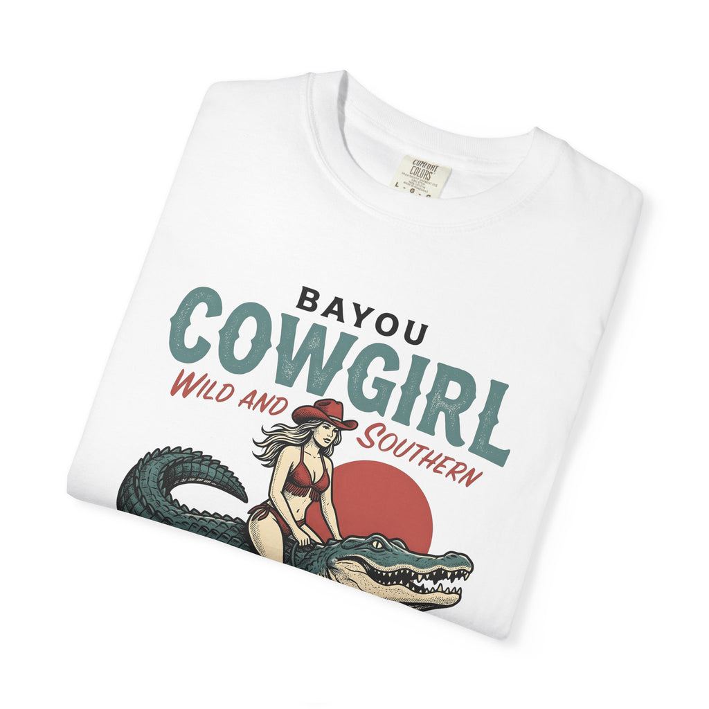 Rodeo Girl On Croc Shirt Cowgirl Cowboy Gift Women Antique Tee Rodeo Queen T-Shirt Cowgirl Fan Vintage Tshirt Cowboy Graphic Line Art