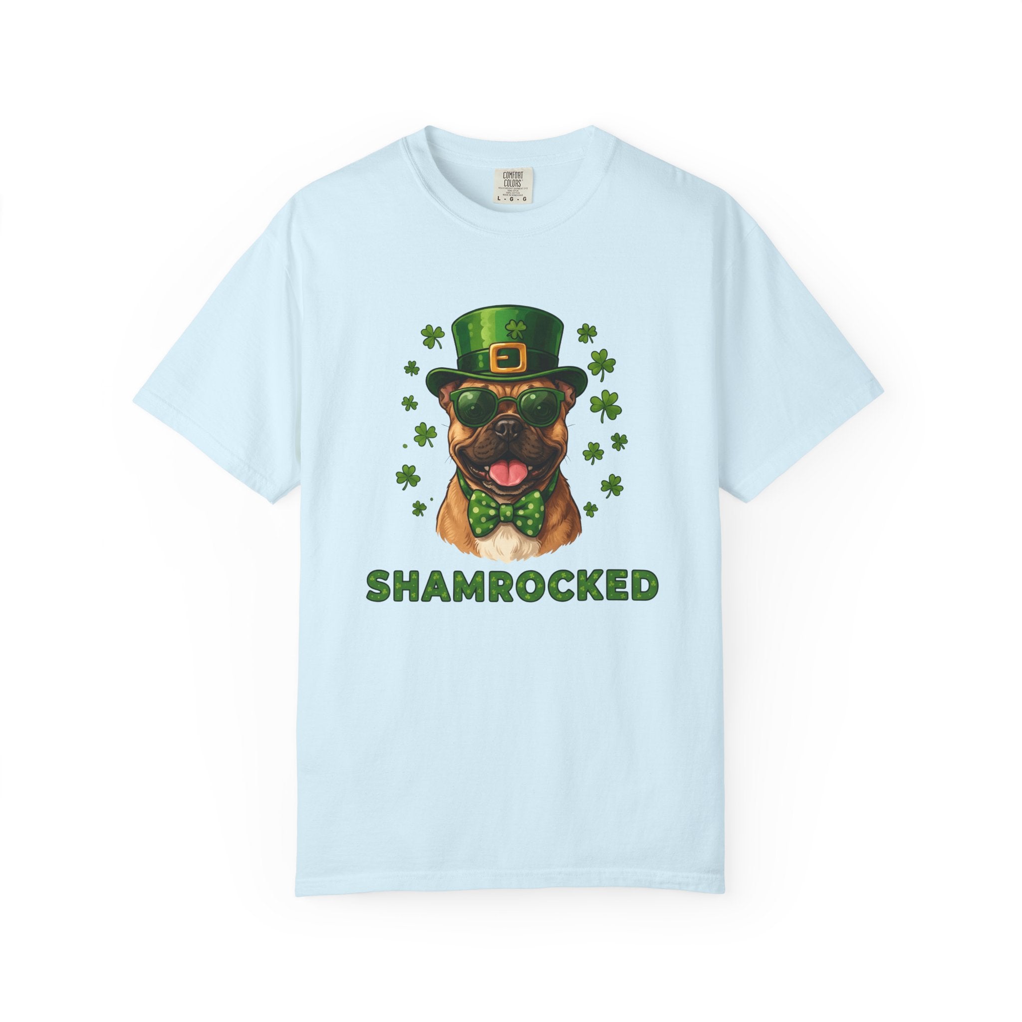 Canine Leprechaun Shirt St Patrick's Day Animal Gift Women Animated Tee Dog Leprechaun T-Shirt St Patricks Fan Cartoon Tshirt Pet Graphic