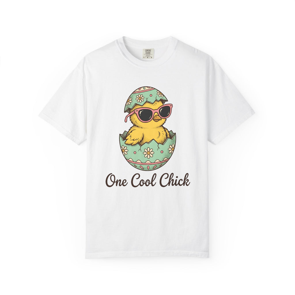 Chick Sunnies Shirt Easter Critter Gift Women Line Art Tee Baby Chick T-Shirt Easter Fan Simple Drawing Graphic Creature Design Classic