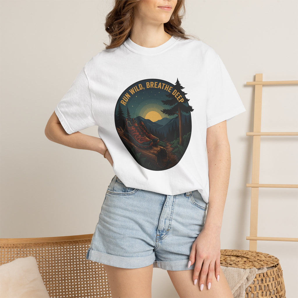 Trail Run Shoes Shirt Sports & Activities Walking Gift Women Nature Art Tee Trail Shoes T-Shirt Athlete Enthusiast Artistic Tshirt Hiking