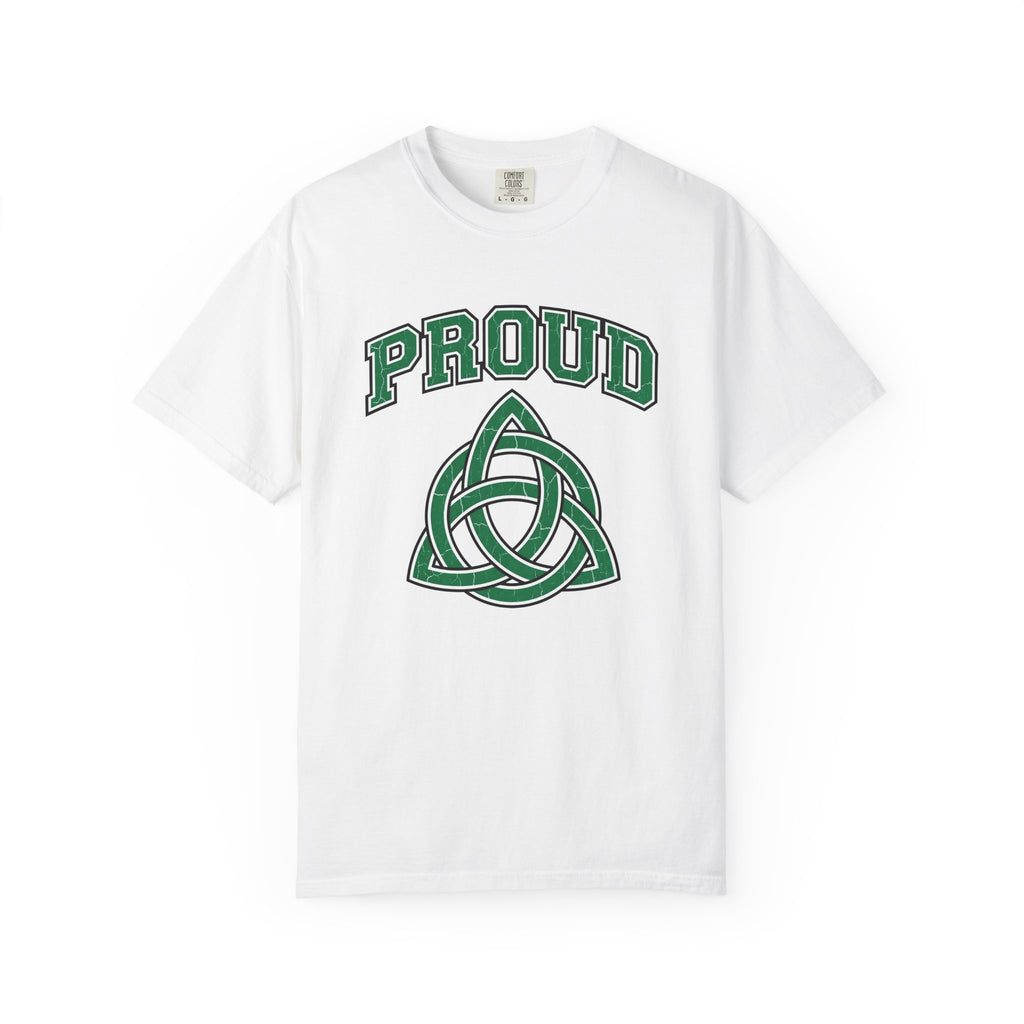 Celtic Braid Shirt St Patrick's Day Claddagh Gift Women Weathered Tee Knotwork T-Shirt Shamrock Fan Celtic Knot Tshirt Claddagh Graphic
