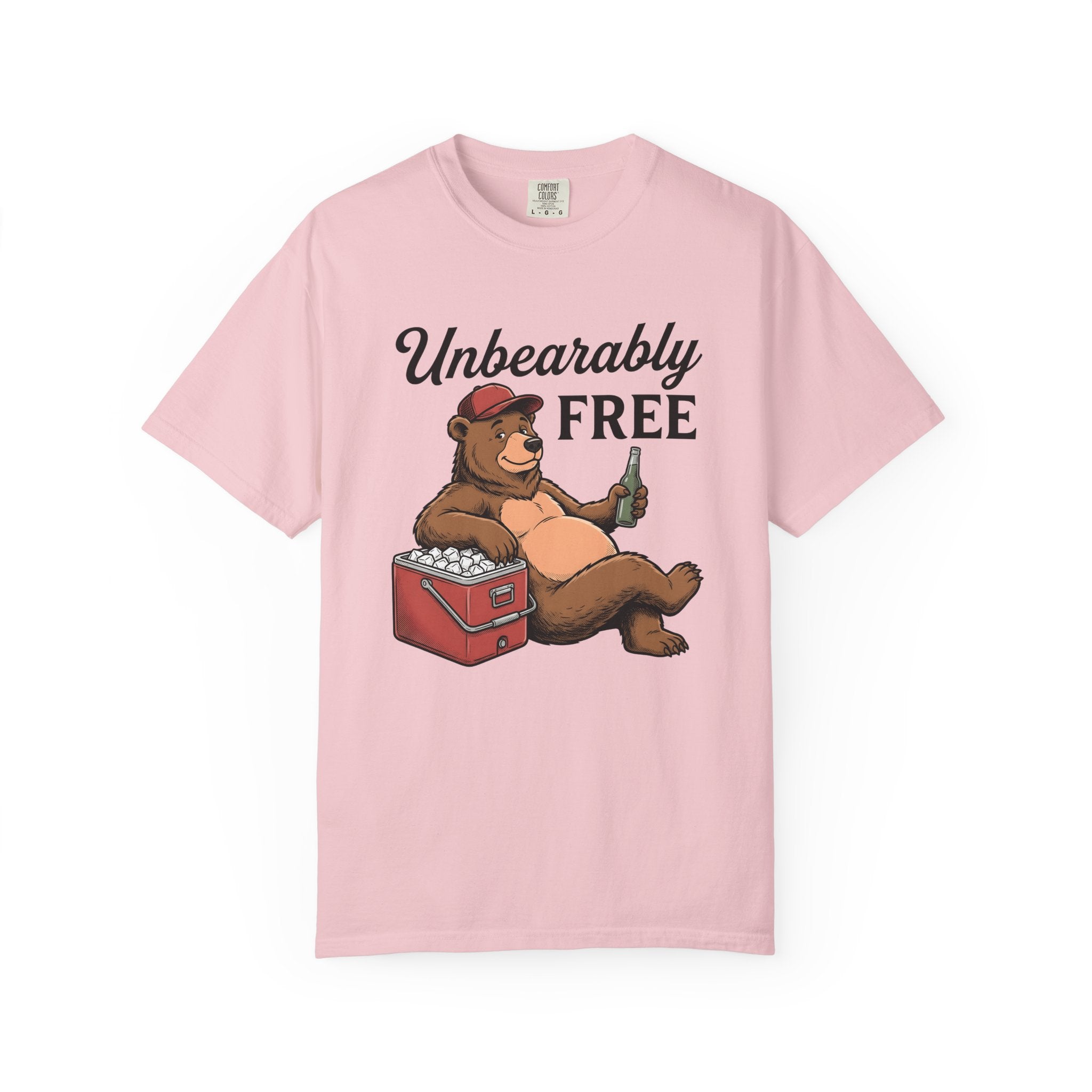 Bear Drinking Shirt 4th Of July Humor Gift Women Cartoon Tee Bear T-Shirt Patriot Fan Teddy Tshirt Funny Graphic Vintage Cooler Tshirt