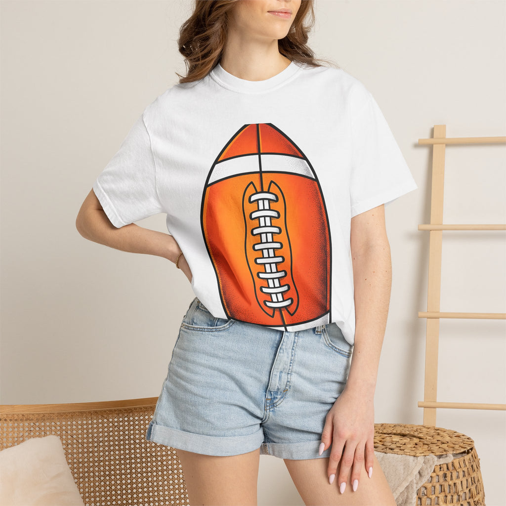 Football Ball Shirt Sports Athletics Gift Women Minimalist Graphic Tee Soccer Ball T-Shirt Athlete Fan Graphic Tshirt Athletic Graphic