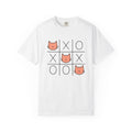 Feline Face Drawing Shirt St Valentines Day Wildlife Gift Women Clean Tee Cat T-Shirt Valentine Fan Simple Tshirt Animal Graphic Playful X O