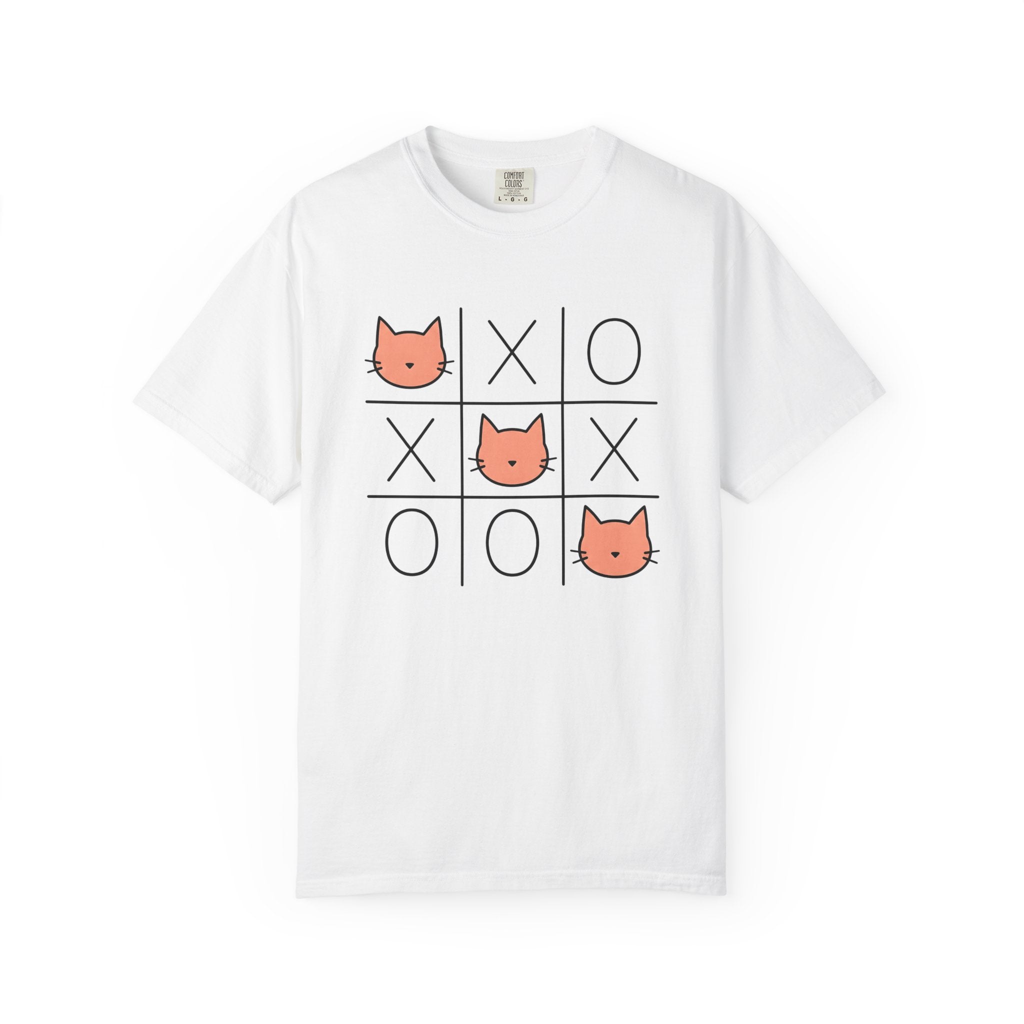 Feline Face Drawing Shirt St Valentines Day Wildlife Gift Women Clean Tee Cat T-Shirt Valentine Fan Simple Tshirt Animal Graphic Playful X O