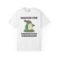 Amphibian Soldier Shirt Funny Critter Gift Women Graphic Tee Frog T-Shirt Humor Fan Illustrated Tshirt Creature Graphic Line Art Spiked