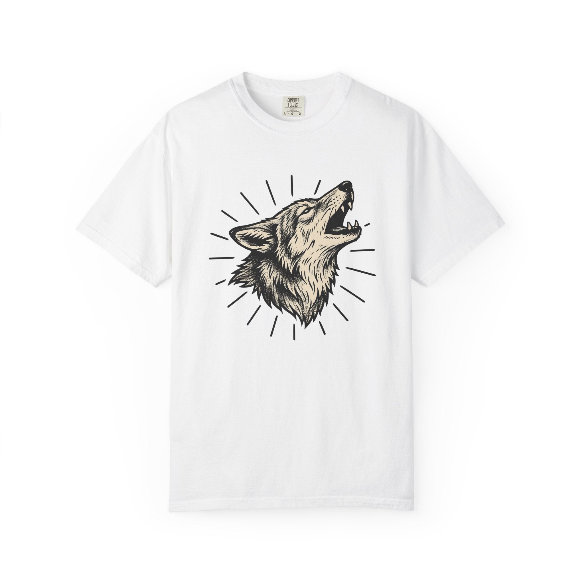 Wolf Muzzle Shirt Wolf Fauna Gift Women Sketch Tee Wolf Face T-Shirt Wolf Fan Canine Graphic Tshirt Drawing Illustration Wildlife Graphic