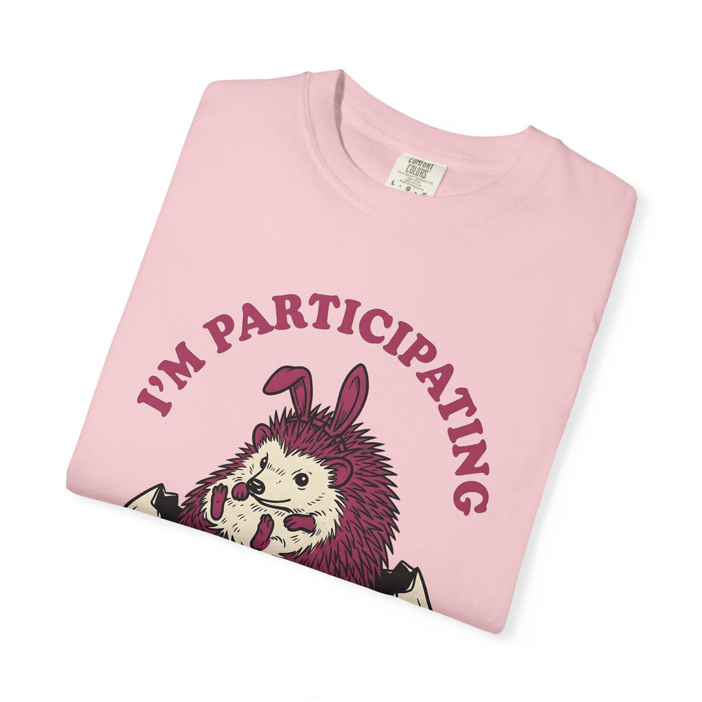 Hedgehog Egg Shirt Easter Animal Gift Women Cartoon Tee Quill T-Shirt Easter Fan Comic Tshirt Creature Graphic Hand Drawn Bunny Ears Tshirt