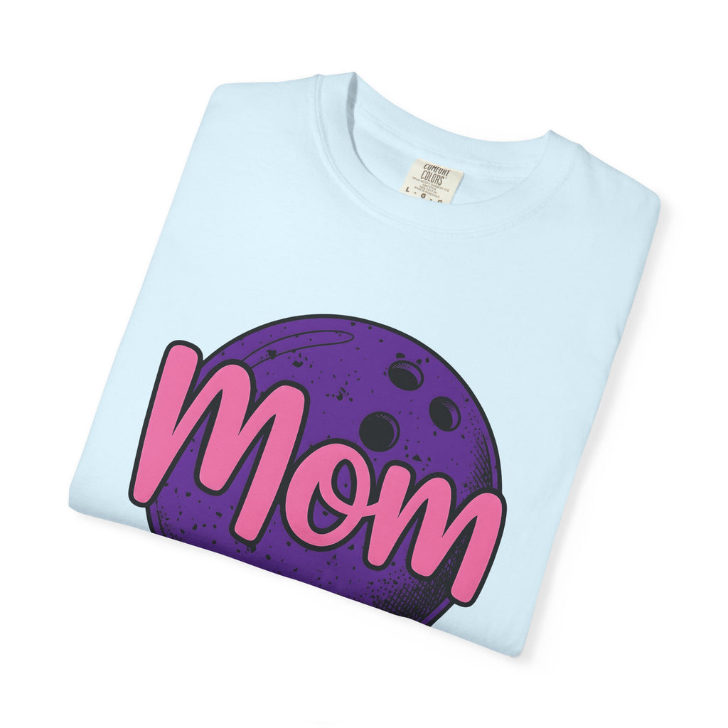Bowling Ball Shirt Mom Sports Gift Women Bold Tee Bowling Ball T-Shirt Mom Fan Graphic Tshirt Athlete Graphic Retro Script Tshirt