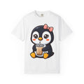 Penguin Mocha Shirt Coffee Critter Gift Women Sweet Tee Mocha T-Shirt Coffee Fan Cute Tshirt Creature Graphic Illustrated Knot Tshirt