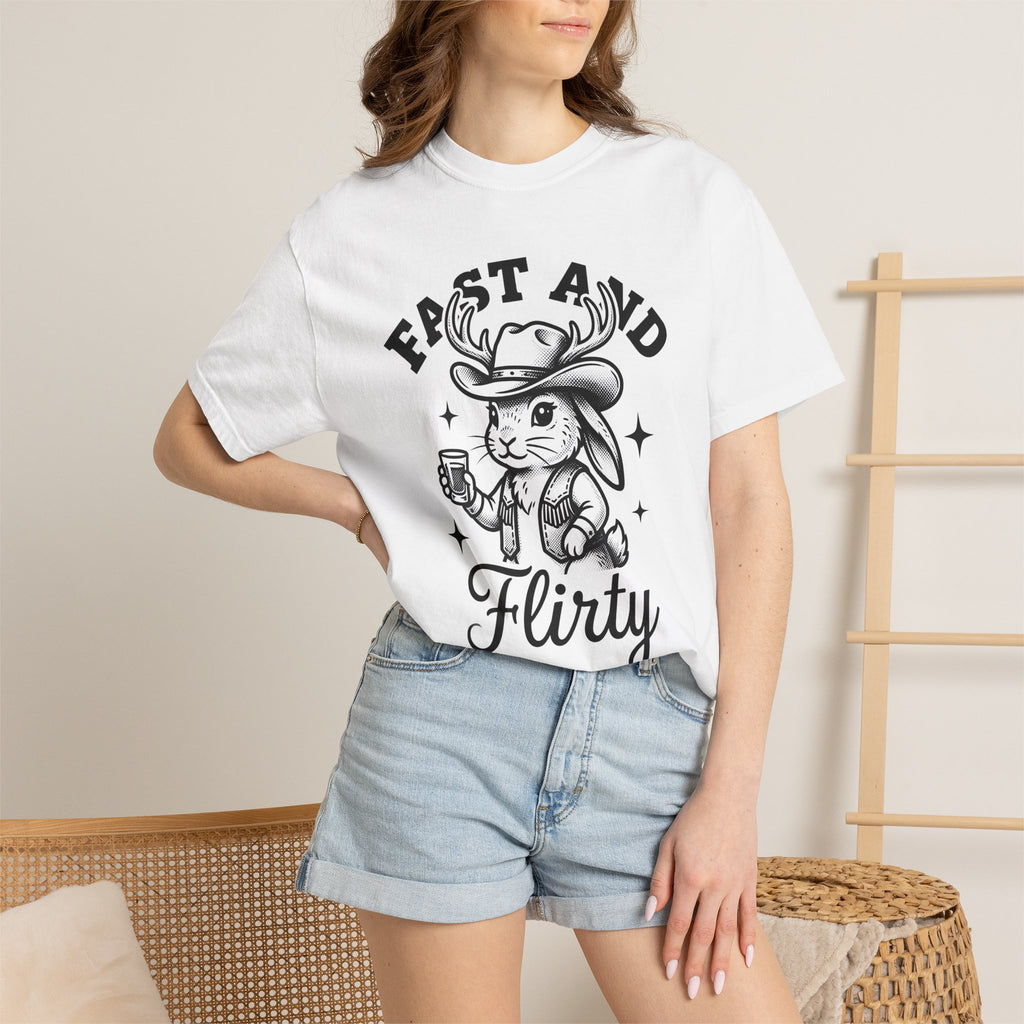 Antler Cowboy Shirt Cowgirl Creatures Gift Women Rustic Tee Buckaroo T-Shirt Rodeo Fan Country Tshirt Wildlife Graphic Doodle Star Pattern