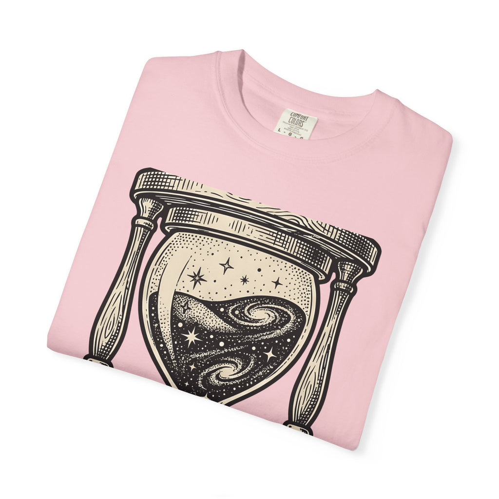 Hourglass Nebula Shirt Space Horoscopes Gift Women Drawing Tee Engraved Hourglass Space Fan Nebula Tshirt Astrology Graphic Classic Stars