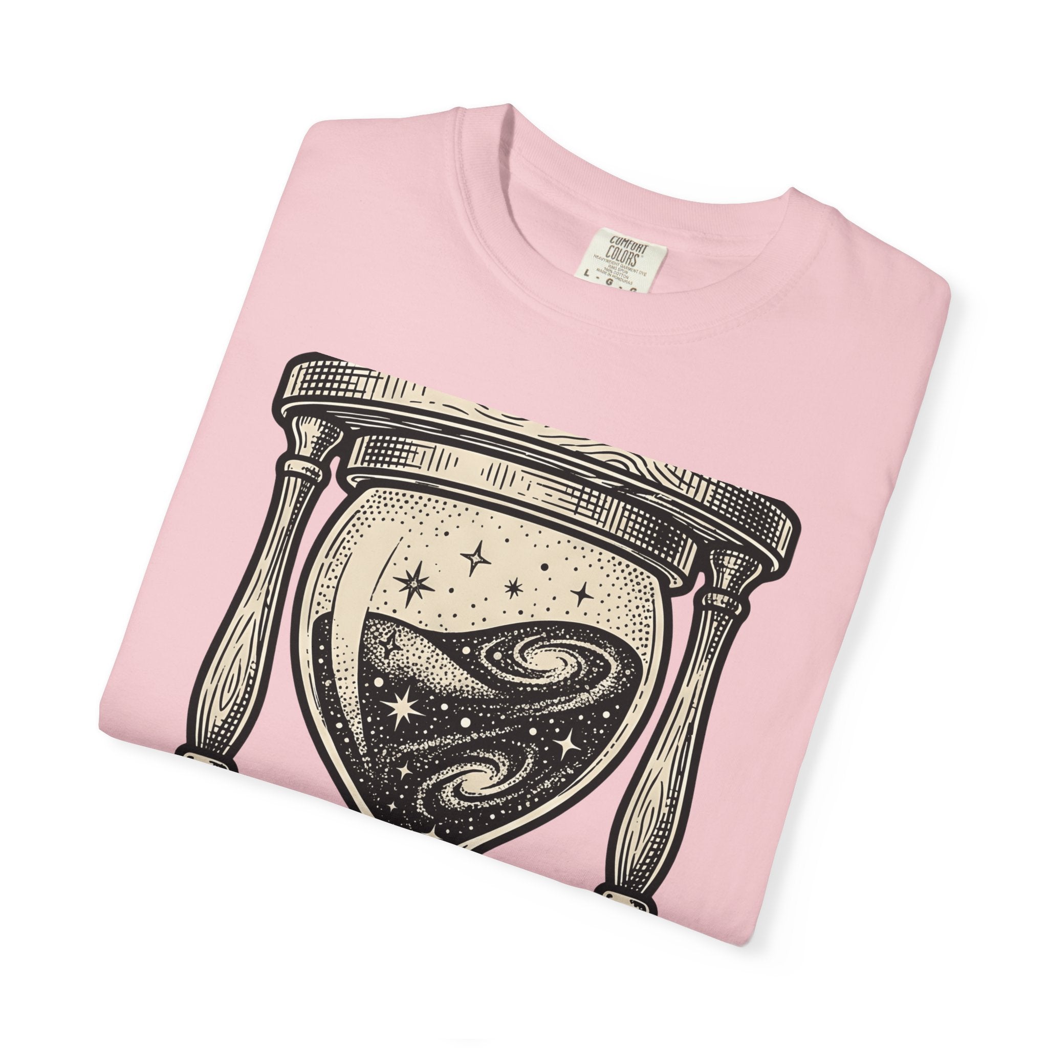 Hourglass Nebula Shirt Space Horoscopes Gift Women Drawing Tee Engraved Hourglass Space Fan Nebula Tshirt Astrology Graphic Classic Stars