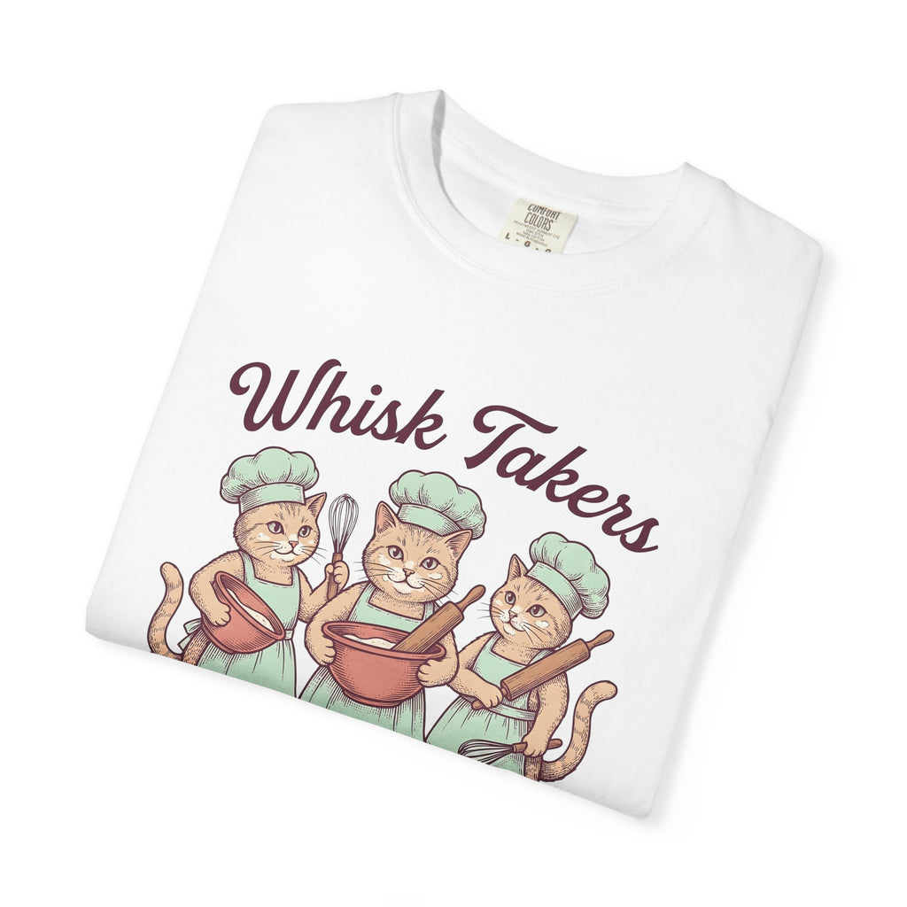 Pastry Cats Shirt Cat Desserts Gift Women Antique Tee Cake T-Shirt Cat Fan Kitty Tshirt Sweets Graphic Doodle Cooking Hats Tshirt