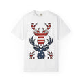 Buck Antlers Shirt 4th Of July Game Hunting Gift Women Retro Tee Deer Antlers T-Shirt Independence Day Enthusiast Vintage Tshirt Hunter