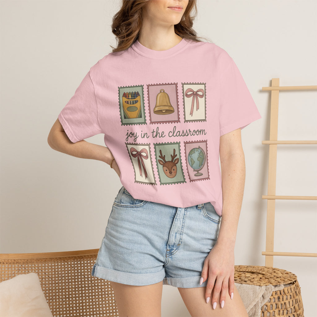 Classroom Stamps Shirt Teachers School Gift Women Whimsical Tee Rubber Stamp T-Shirt Educator Enthusiast Vintage Tshirt School Graphic