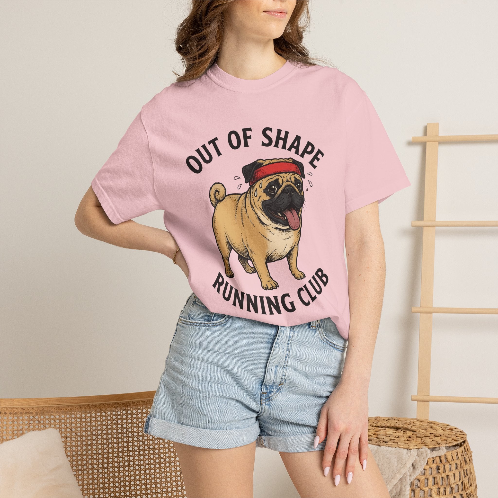 Pug Dog Shirt Sports Humor Gift Women Cartoon Tee Pug T-Shirt Athlete Fan Comic Tshirt Funny Graphic Vintage Sweat Drops Tshirt