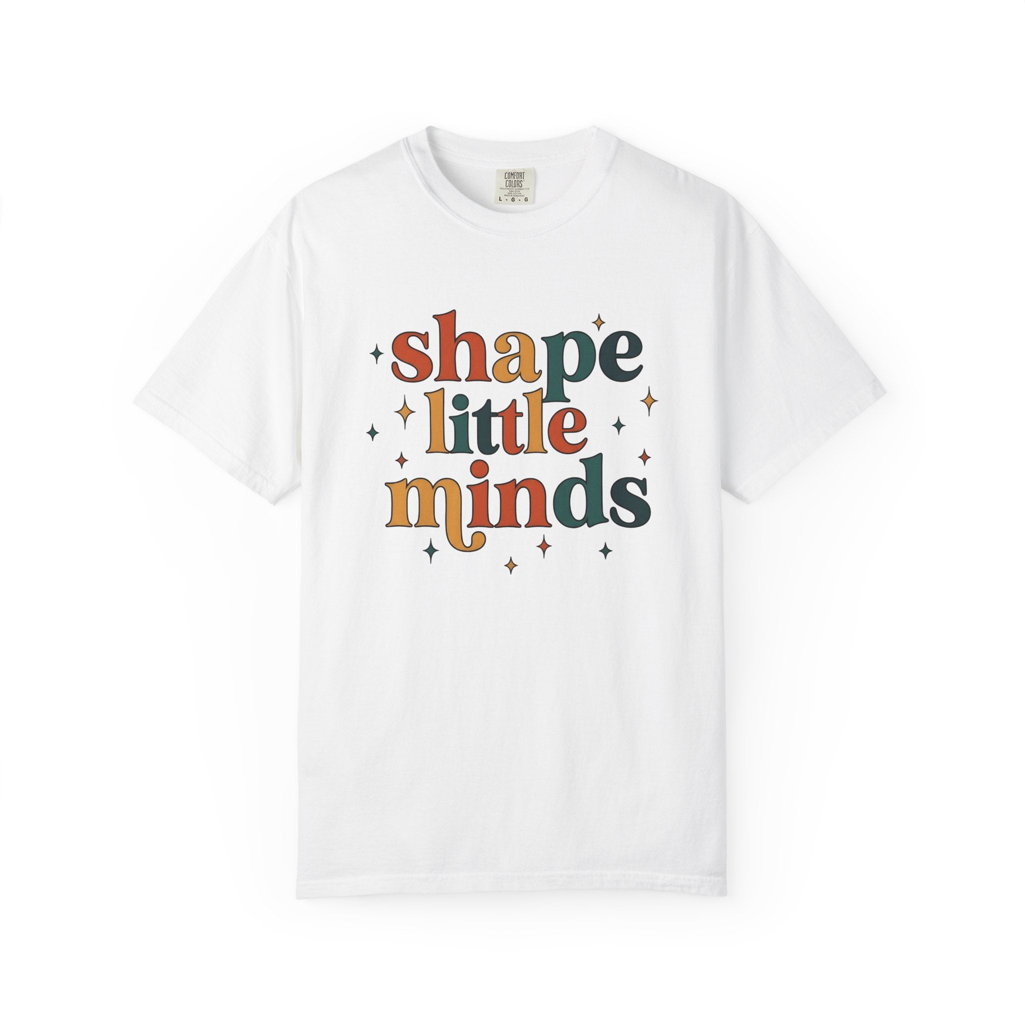 Bright Vintage Lettering Shirt Teacher Classroom Gift Women Vintage Tee Typography T-Shirt Educator Enthusiast Retro Tshirt School Graphic
