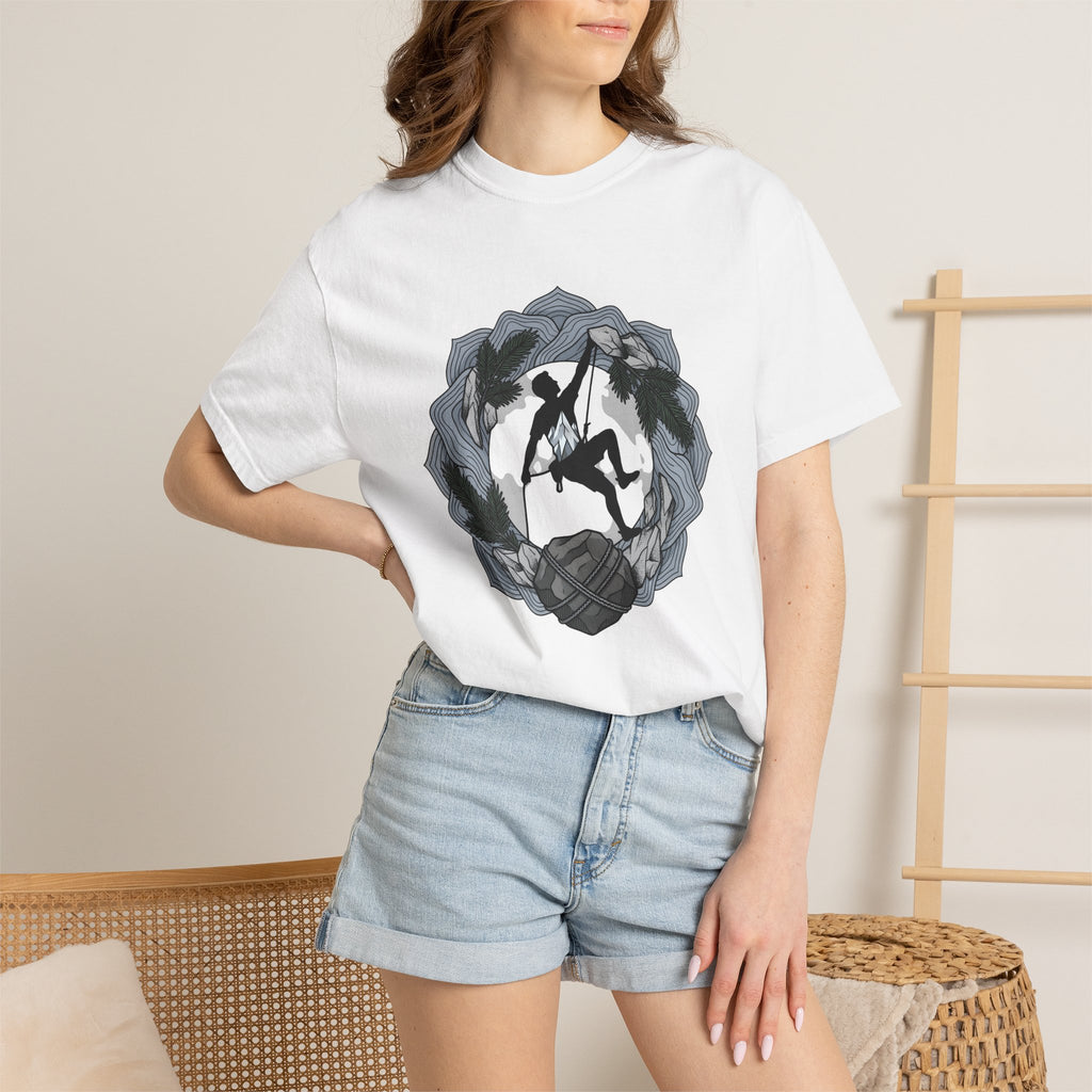 Climbing Sport Shirt Sports & Activities Travel Gift Women Cartoon Tee Rock Climbing T-Shirt Athlete Fan Cartoon Tshirt Adventure Graphic