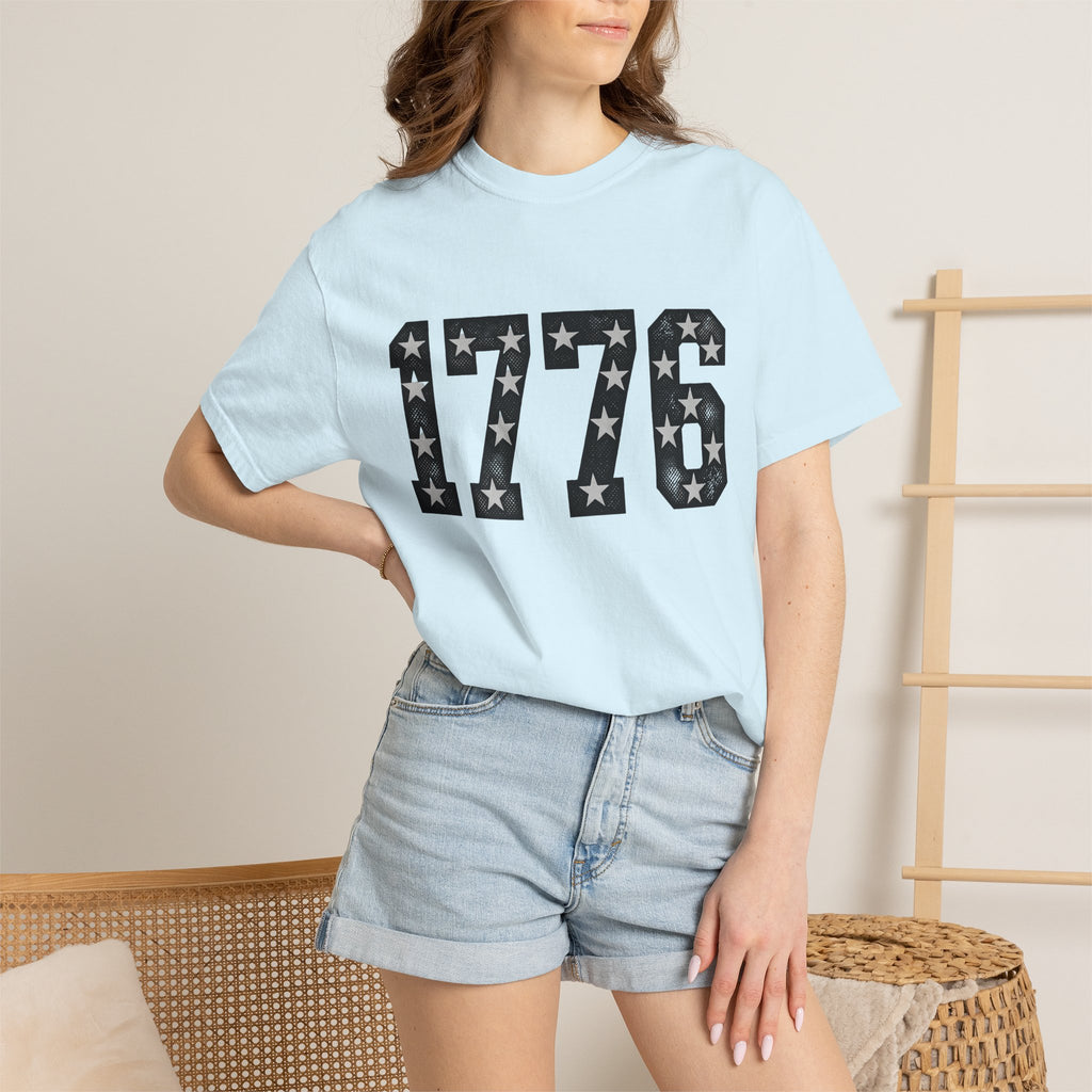 Patriotic Numbers Shirt 4th Of July Patriotic Gift Women Vintage Tee Numbers T-Shirt Independence Day Enthusiast Retro Tshirt American