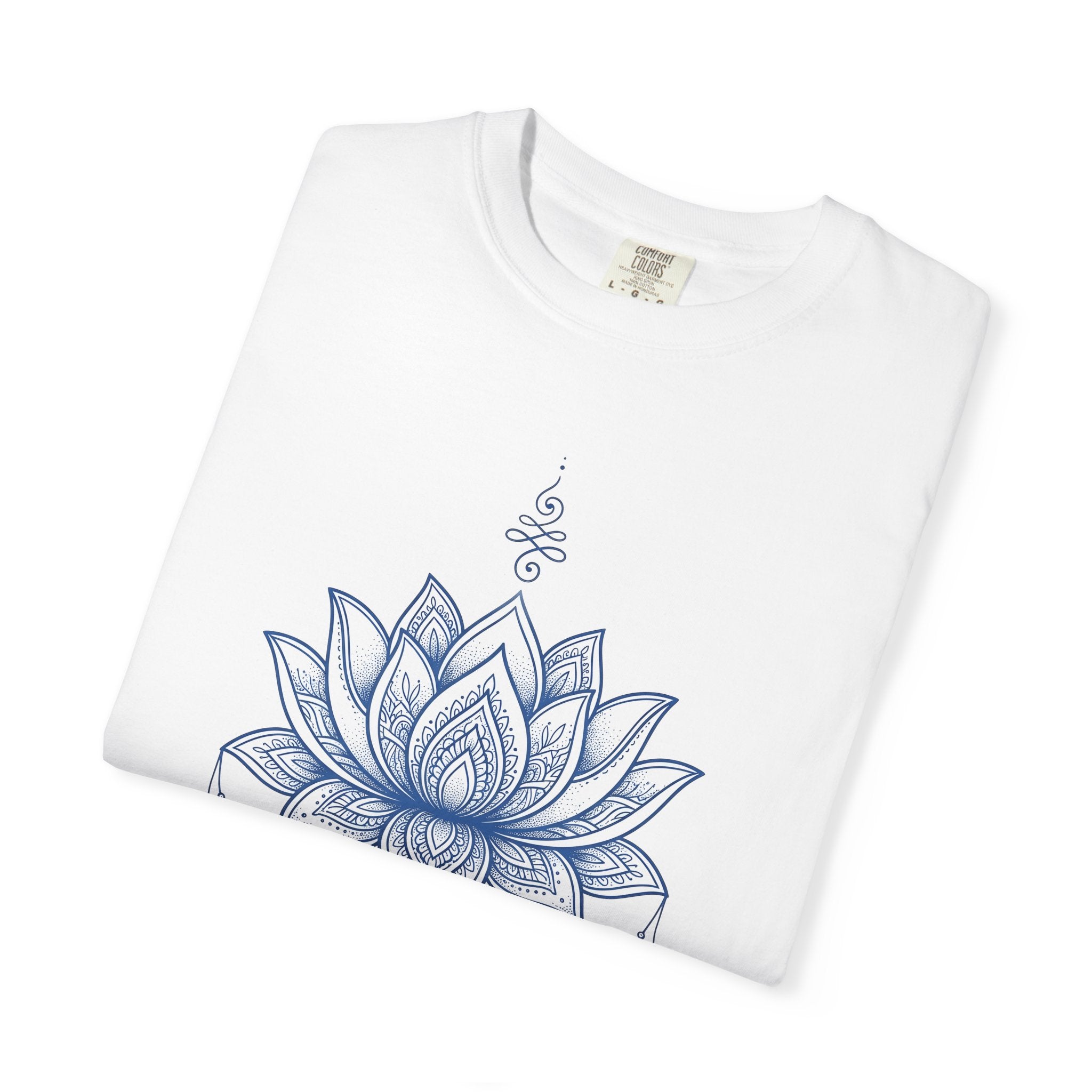 Sacred Lotus Shirt Boho Chic Mindfulness Gift Women Geometric Tee Lotus T-Shirt Bohemian Enthusiast Abstract Tshirt Meditation Graphic Ink