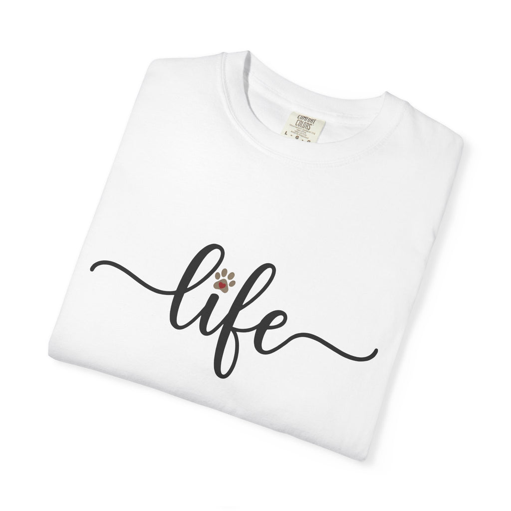 Paw Print Handwriting Shirt Dog Critter Gift Women Calligraphy Lettering Tee Handwritten Message T-Shirt Dog Fan Typography Tshirt Animal