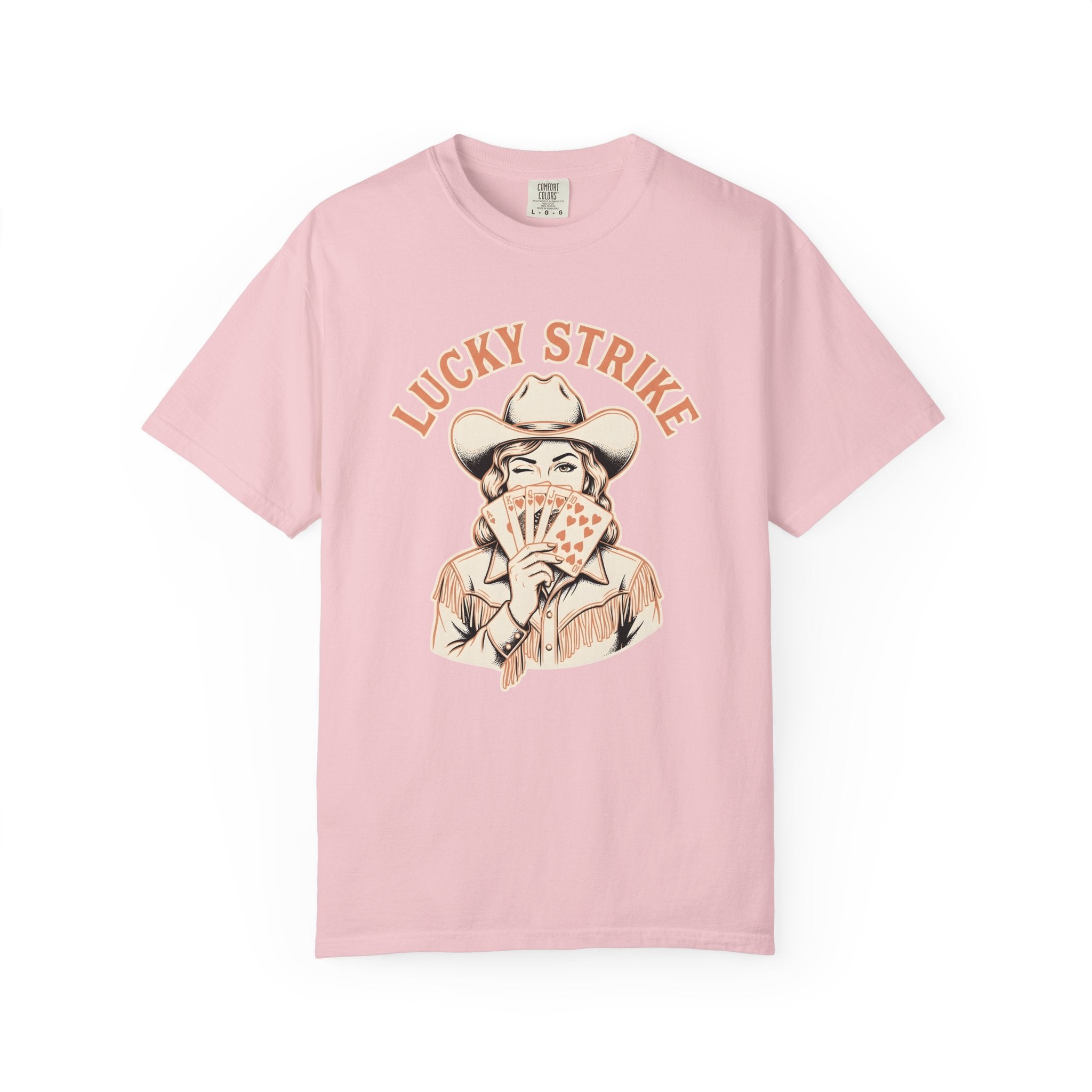 Cowgirl Cards Shirt Cowgirl Cowboy Gift Women Classic Tee Playing Cards T-Shirt Rodeo Fan Retro Tshirt Cowboy Graphic Old School Poker Cards