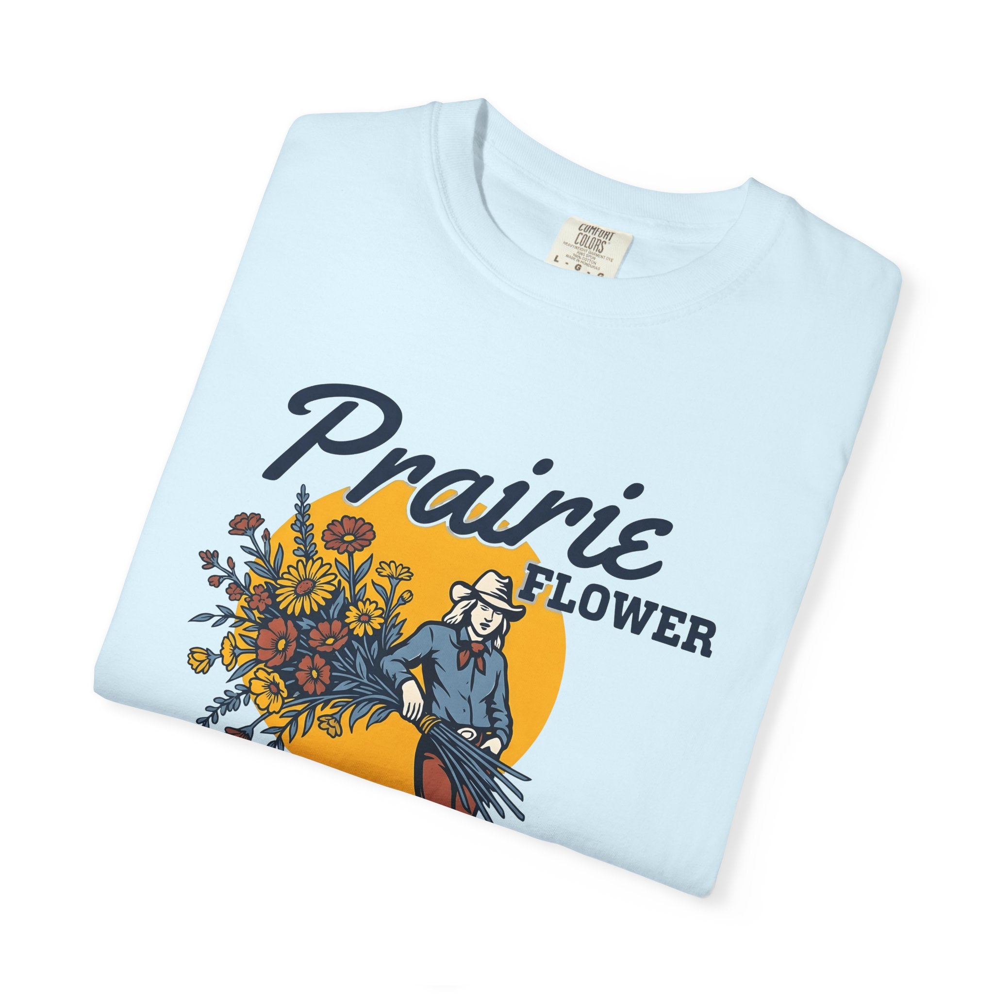 Cowgirl Flowers Shirt Cowgirl Ranch Gift Women Vintage Tee Wildflowers T-Shirt Cowgirl Fan Retro Tshirt Farm Graphic Classic Wildflower