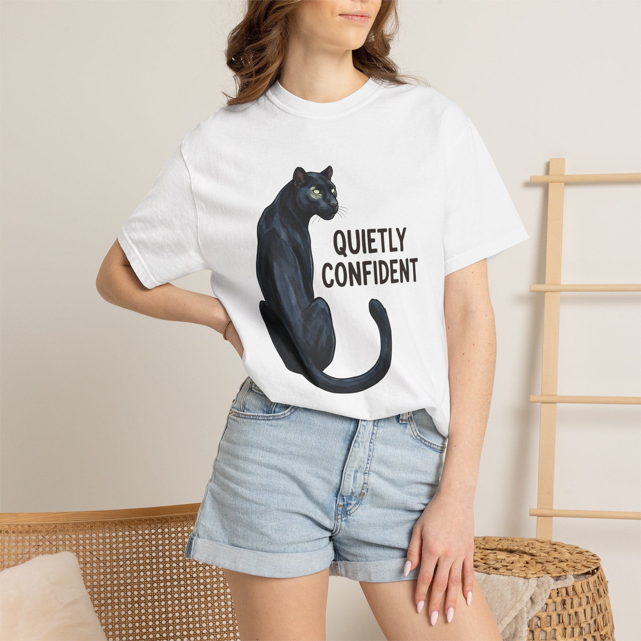 Black Panther Shirt Panther Animal Gift Women Watercolor Tee Panther T-Shirt Big Cat Fan Watercolour Tshirt Wildlife Graphic Sketch Glowing