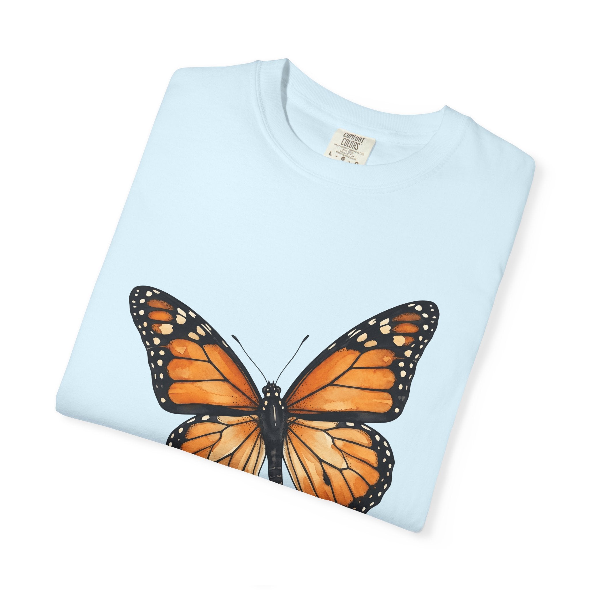 Monarch Butterfly Shirt Animals Wildlife Gift Women Watercolor Tee Butterfly T-Shirt Animal Fan Watercolour Tshirt Wildlife Graphic Simple