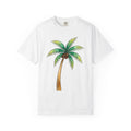 Palm Leaf Shirt Tropical Beach Gift Women Watercolor Tee Frond T-Shirt Island Fan Watercolour Tshirt Coastal Graphic Sketch Coconut Fruit