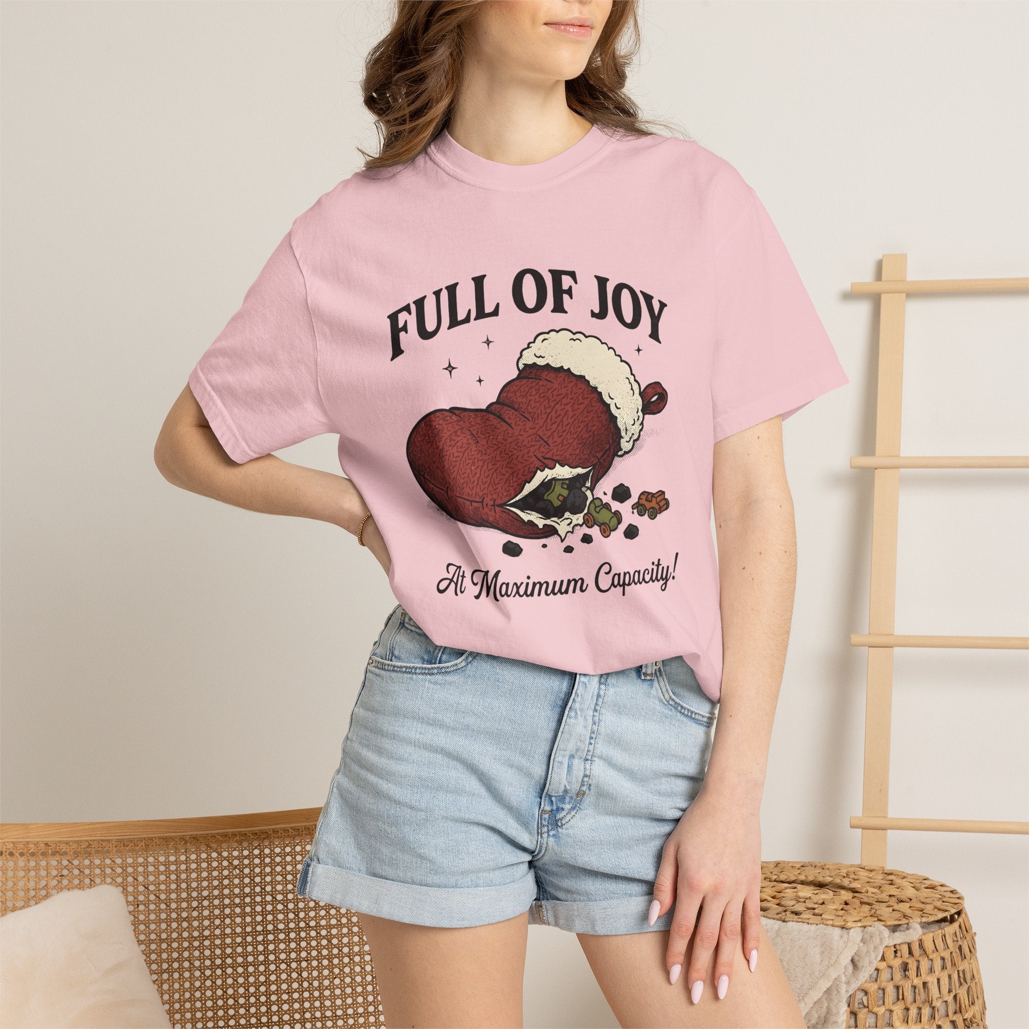 Holiday Stocking Shirt Christmas Jokes Gift Women Retro Tee Stocking T-Shirt Xmas Fan Vintage Tshirt Pun Graphic Sketch Toy Vehicles Tshirt