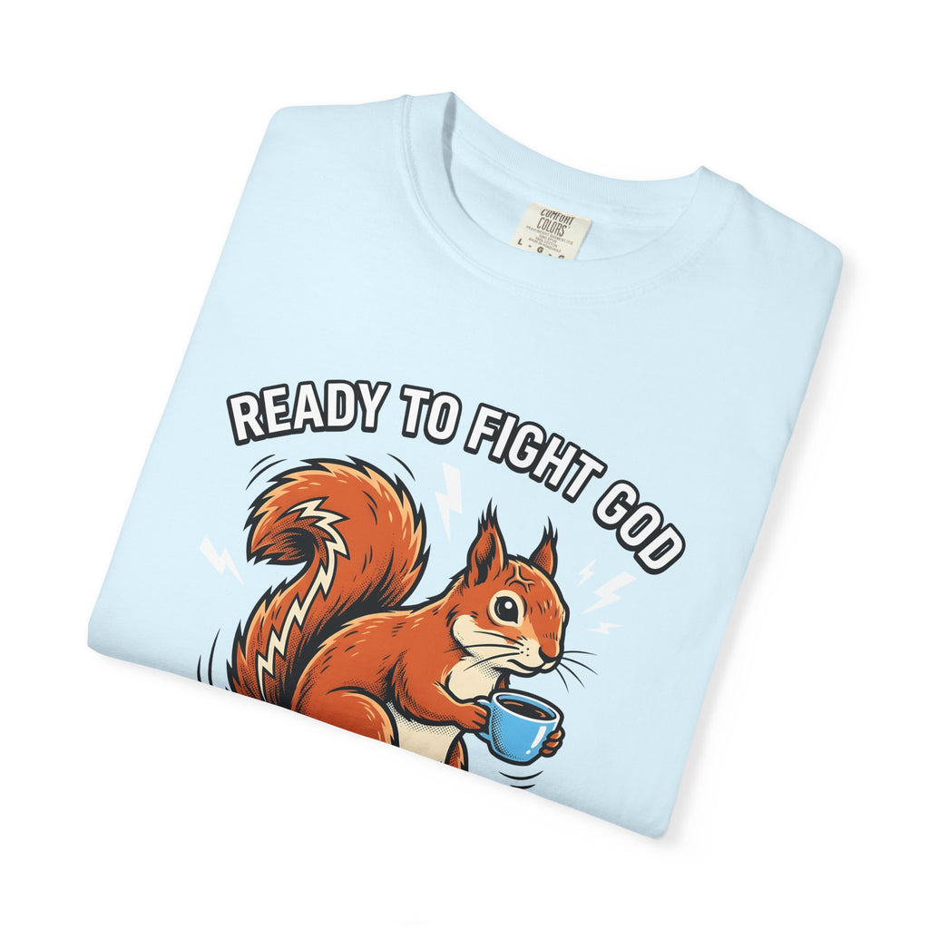 Squirrel Espresso Cup Shirt Coffee Fauna Gift Women Animated Tee Espresso Mug T-Shirt Coffee Fan Cartoon Tshirt Wildlife Graphic Classic
