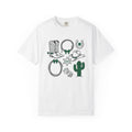 Cowboy Country Symbols Shirt St Patricks Day Rodeo Gift Women Retro Tee Western T-Shirt Shamrock Fan Vintage Tshirt Rodeo Graphic Sketch