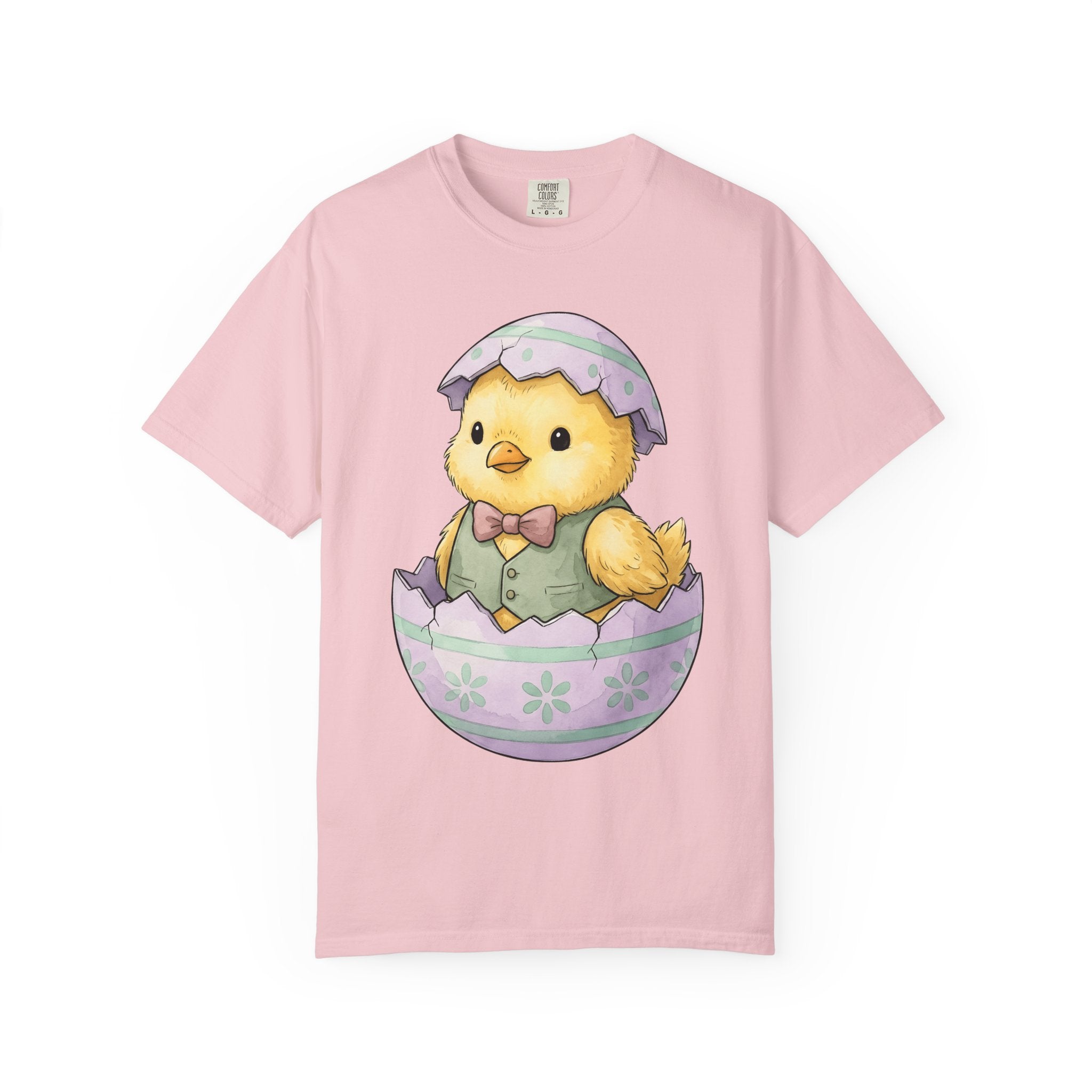 Baby Chick Shirt Easter Animal Gift Women Cute Tee Chick T-Shirt Easter Fan Chickling Tshirt Creature Graphic Watercolor Egg Shell Tshirt