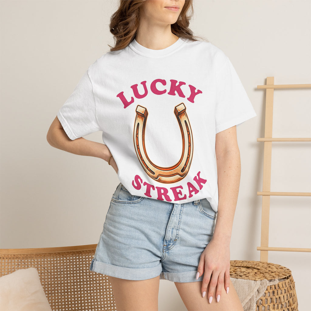 Horseshoe Shirt Cowgirl Western Gift Women Distressed Tee Horseshoe T-Shirt Rodeo Fan Vintage Tshirt Country Graphic Nostalgic Rodeo Tshirt