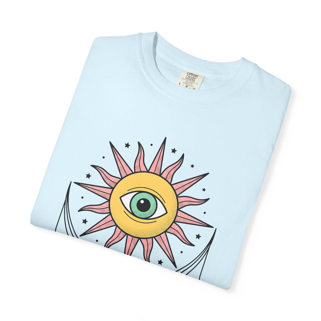 Sun Eye Shirt Boho Chic Metaphysical Gift Women Spiritual Tee Sun T-Shirt Hippie Enthusiast Mystical Tshirt Esoteric Graphic Vintage Gems