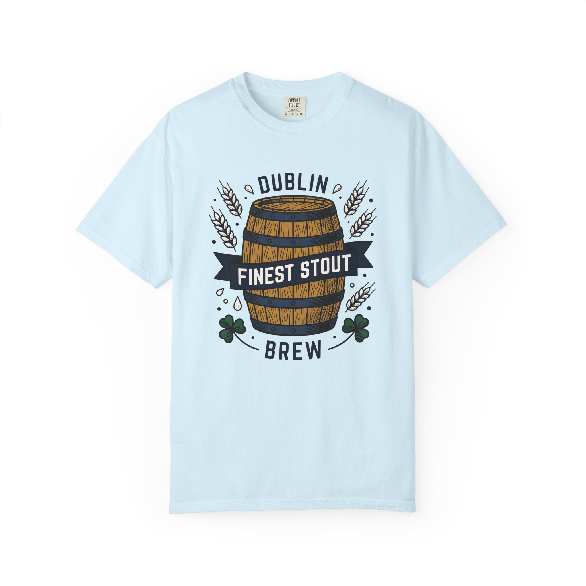 Beer Barrel Shirt St Patrick's Day Beer Gift Women Vintage Tee Keg T-Shirt Irish Fan Retro Tshirt Brewery Graphic Hand Drawn Shamrock Tshirt