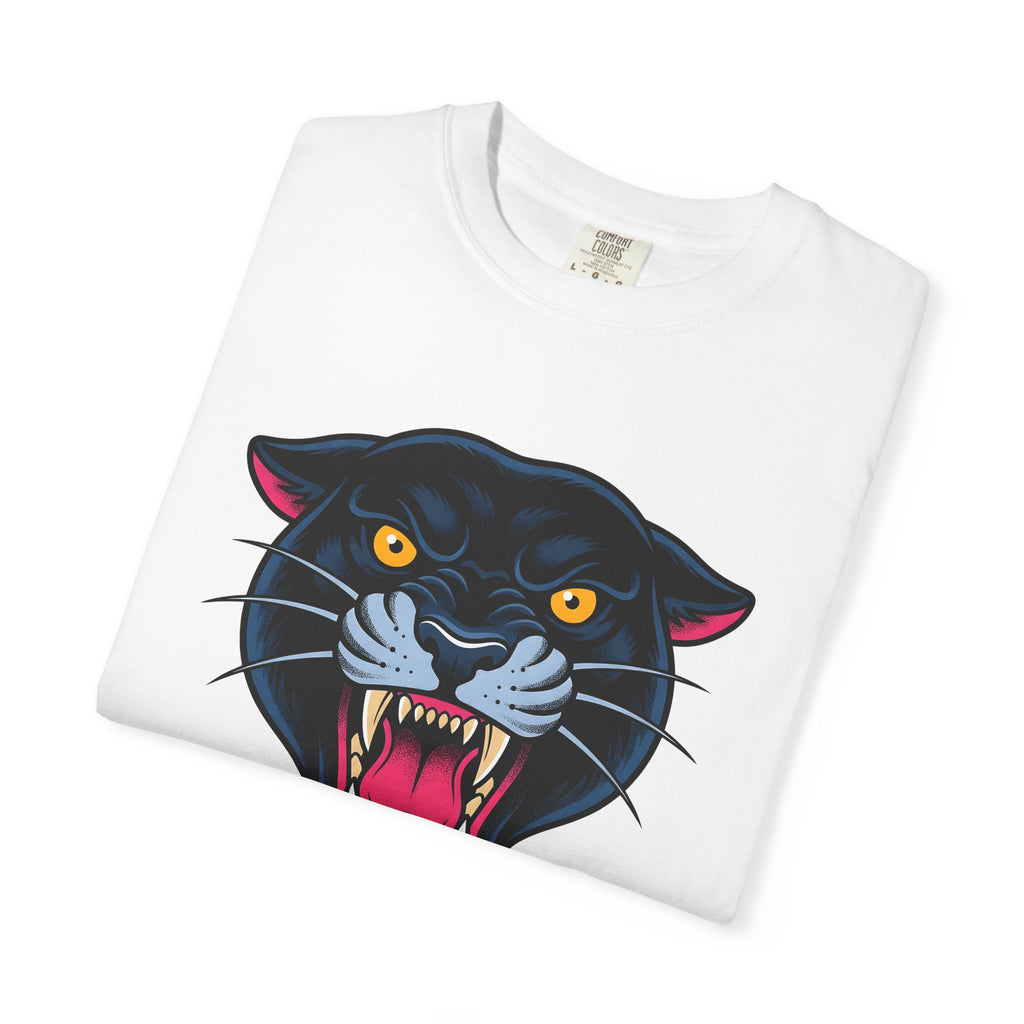 Black Panther Shirt Animal Art Gift Women Bold Tee Panther T-Shirt Wildlife Fan Bold Art Tshirt Artistic Graphic Illustration Classic Sharp